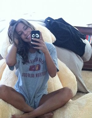 18 year old first timer jerking a big cock for cum on breasts